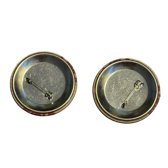 TWA Getaway Vacations Trans World Airlines VTG Pinback Button Pins (2) Airplane - Picture 2 of 5